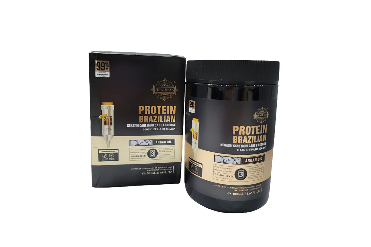 ماسک موی فری سولفات پروتئین برزیلی برند هنی ویز (Heniways) حجم 1000ml