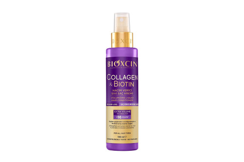 اسپری موی دو فاز ضدریزش و حجم دهنده بیوکسین مدل کلاژن و بیوتین حجم 150ml