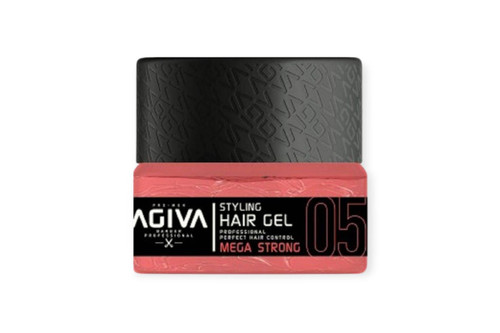 ژل حالت دهنده مو کاسه ای آگیوا (Agiva) شماره 05 مدل مگا استرانگ (Mega Strong) حجم 200gr