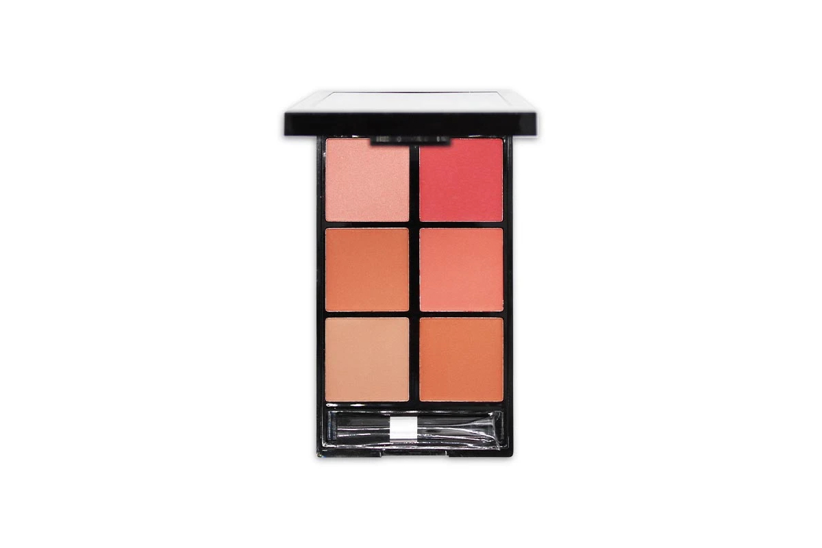 پالت رژگونه شش رنگ رمانتیک برد مدل 6B V-Face Beauty Looks Blush Palette Perfect Tint کدB