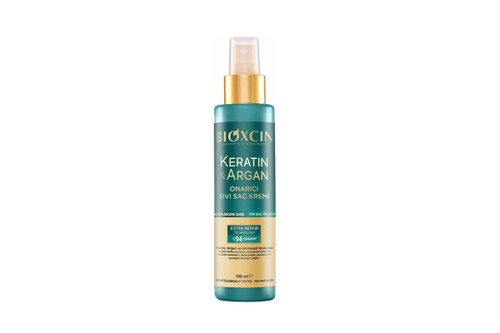 اسپری موی دو فاز ضدریزش و حجم دهنده بیوکسین مدل کراتین و آرگان حجم 150ml