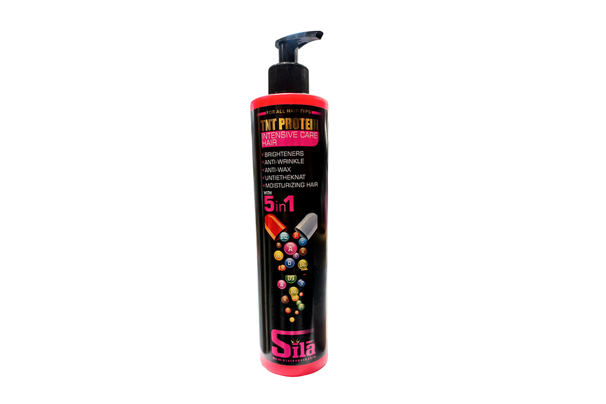 ماسک موی احیا کننده پنج کاره فری سولفات سیلا مدل 5in1 TNT Protein بدون آبکشی حجم 500ml