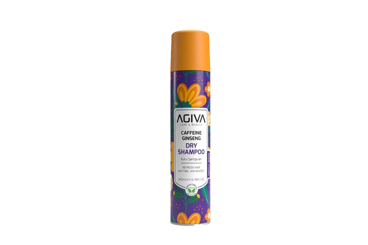 اسپری شامپو خشک آگیوا حاوی کافئین و جنسینگ حجم 200ml